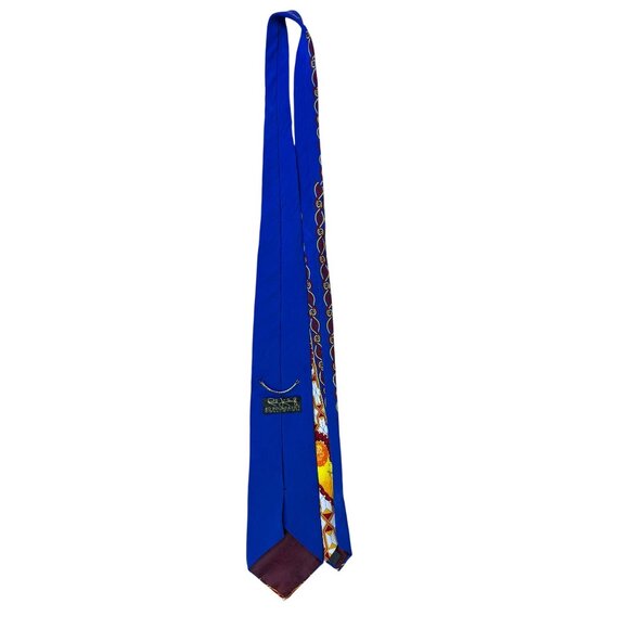 Ruch Limbaugh No Boundaries Collections Blue Silk Abstract Tie Vibrant Pattern - Picture 5 of 7